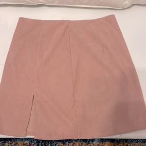 NWOT Corduroy Pink miniskirt